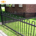 powder coating security picket top steel fence